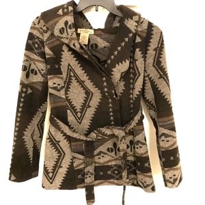 Juniors Aztec print jacket